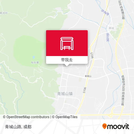 青城山路地图