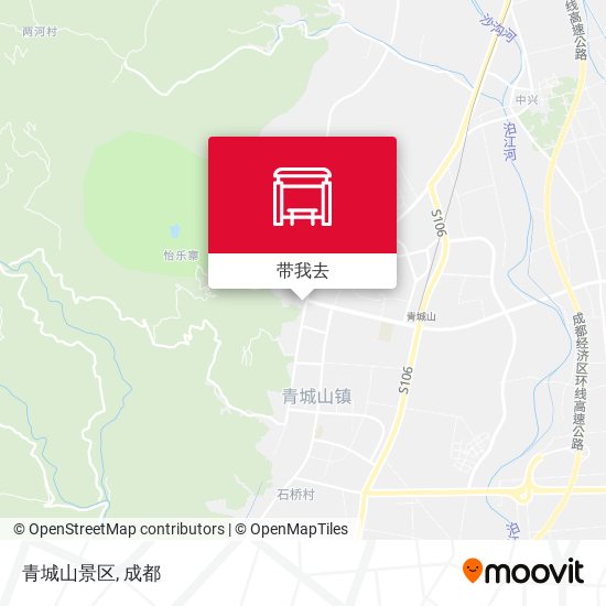 青城山景区地图
