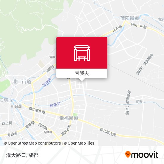 灌天路口地图