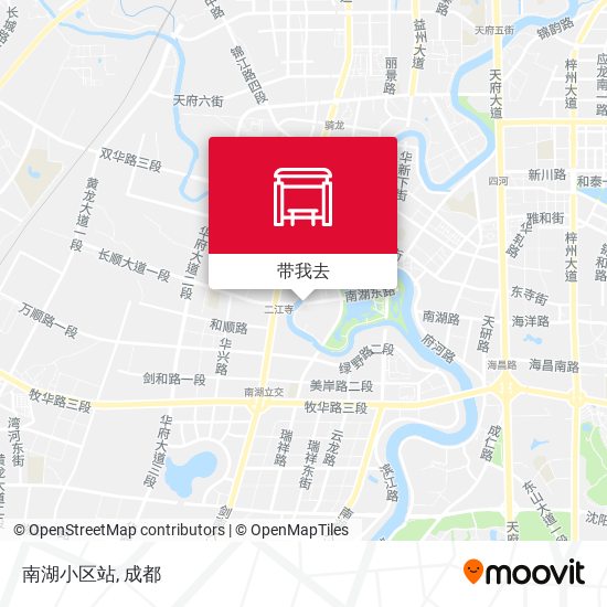 南湖小区站地图