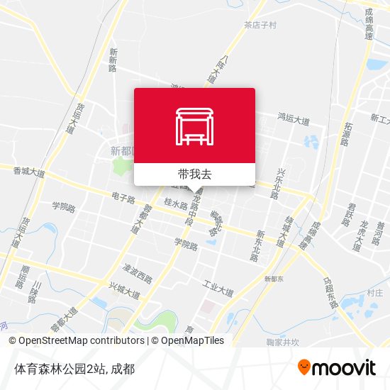 体育森林公园2站地图