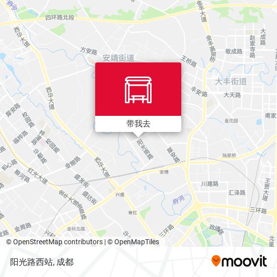 阳光路西站地图