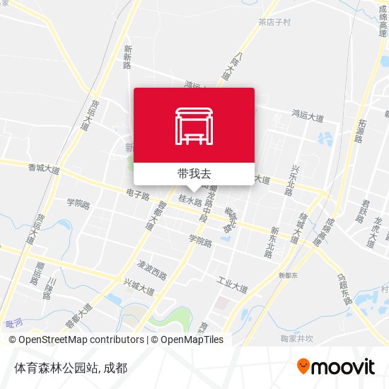 体育森林公园站地图