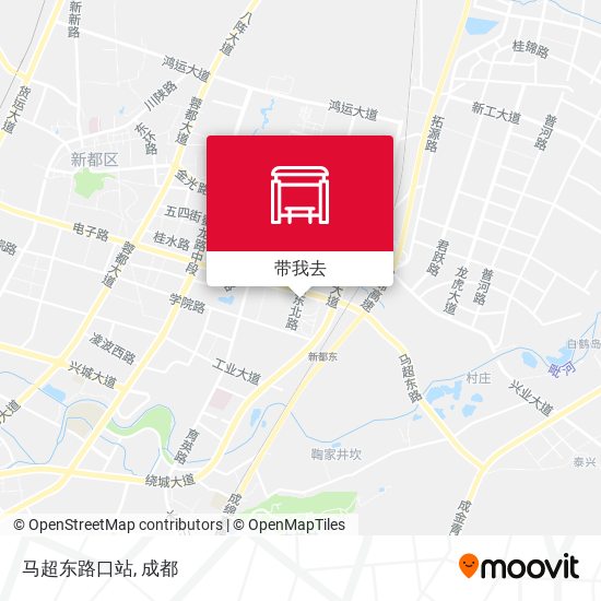 马超东路口站地图