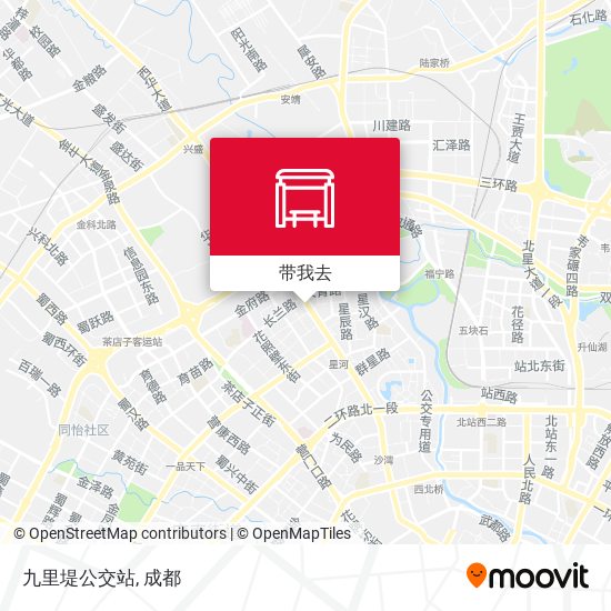 九里堤公交站地图