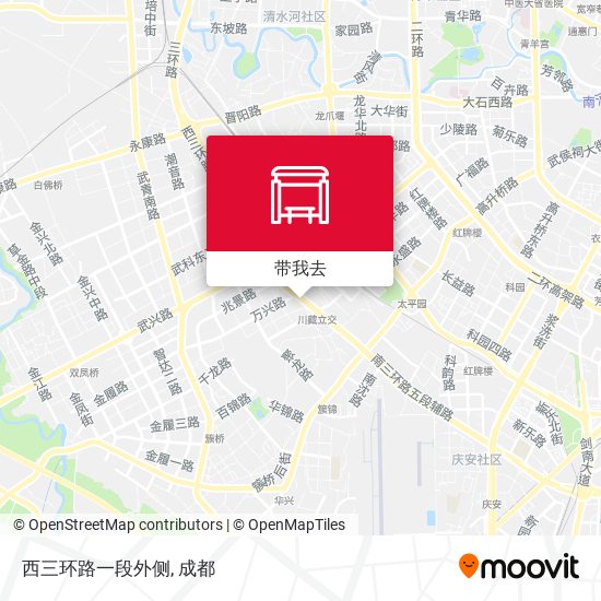 西三环路一段外侧地图