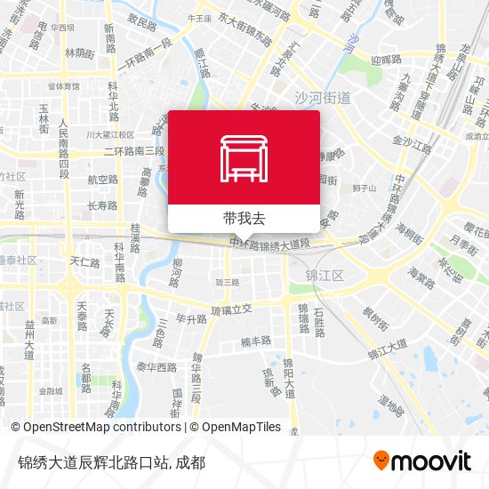 锦绣大道辰辉北路口站地图