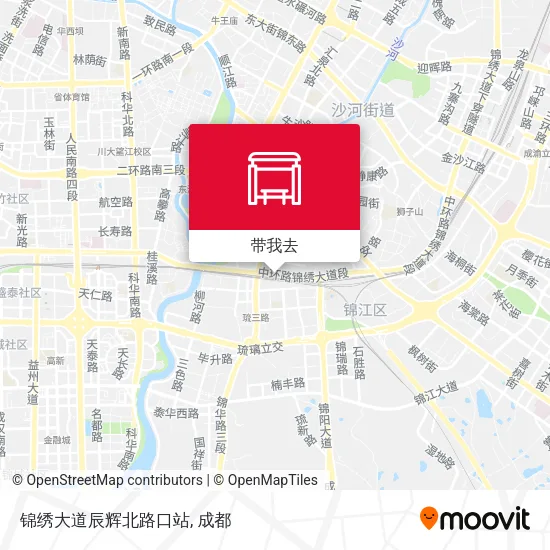 锦绣大道辰辉北路口站地图