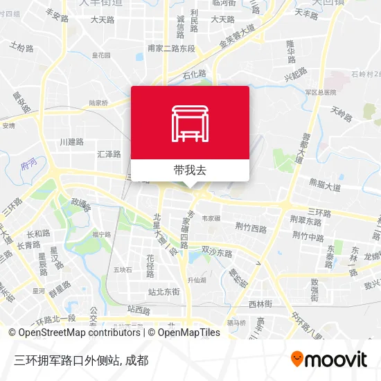 三环拥军路口外侧站地图