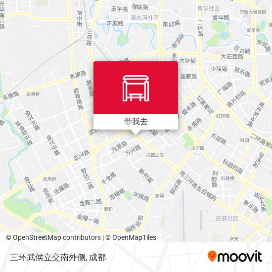 三环武侯立交南外侧地图