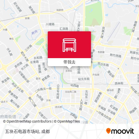 五块石电器市场站地图