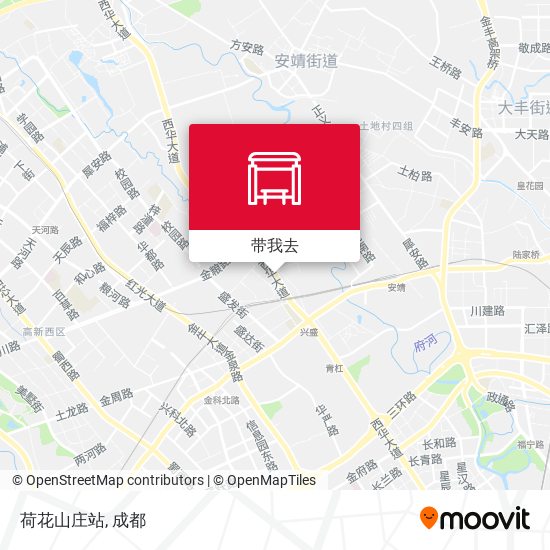 荷花山庄站地图