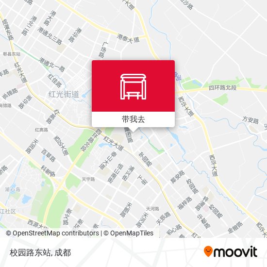 校园路东站地图