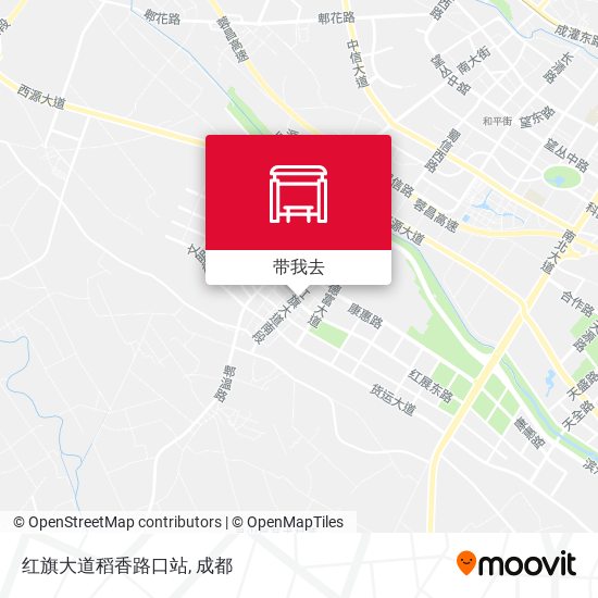 红旗大道稻香路口站地图