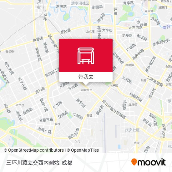 三环川藏立交西内侧站地图