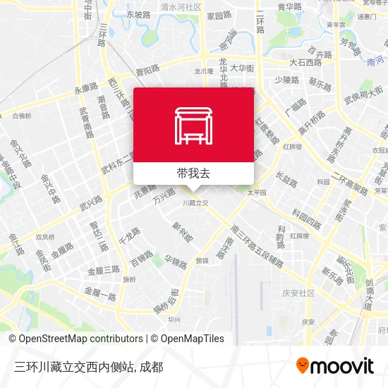 三环川藏立交西内侧站地图