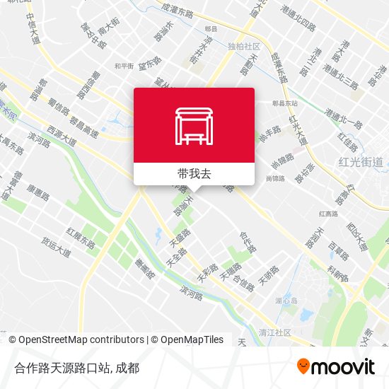 合作路天源路口站地图