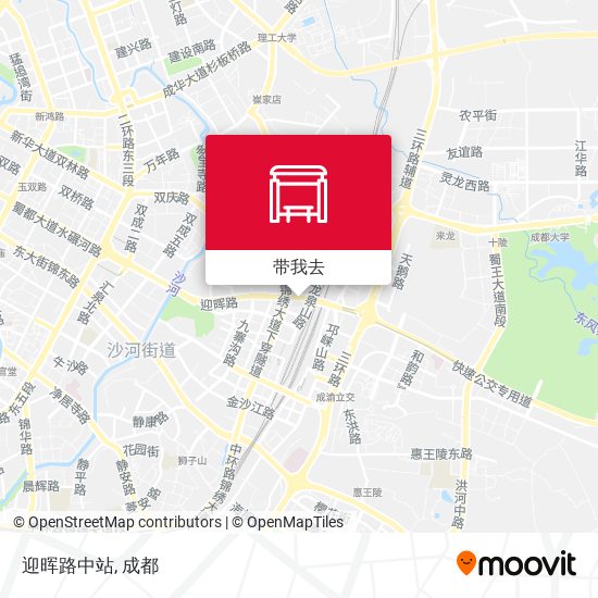 迎晖路中站地图