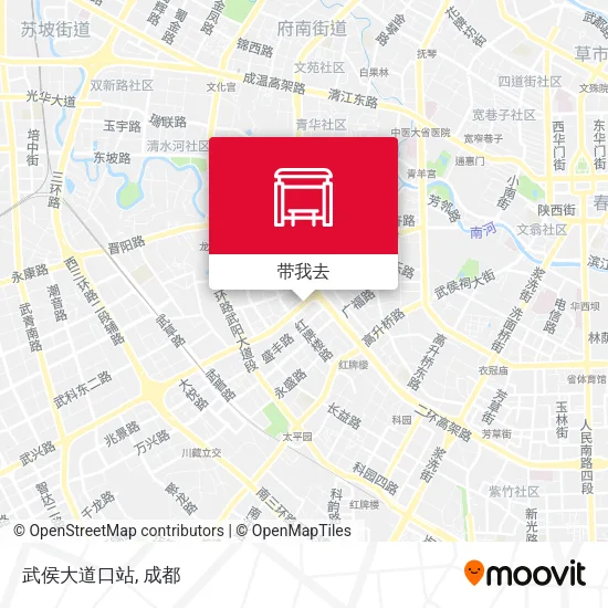 武侯大道口站地图
