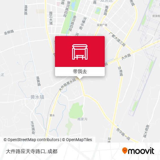 大件路应天寺路口地图