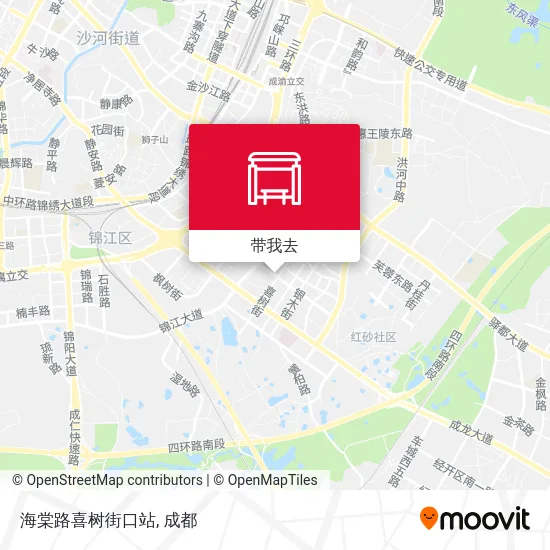 海棠路喜树街口站地图