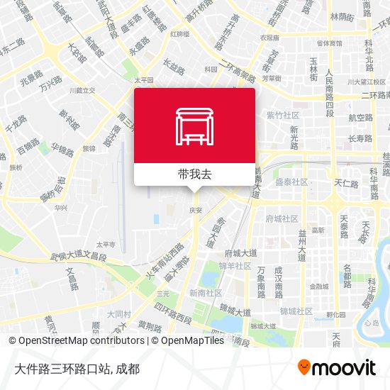 大件路三环路口站地图