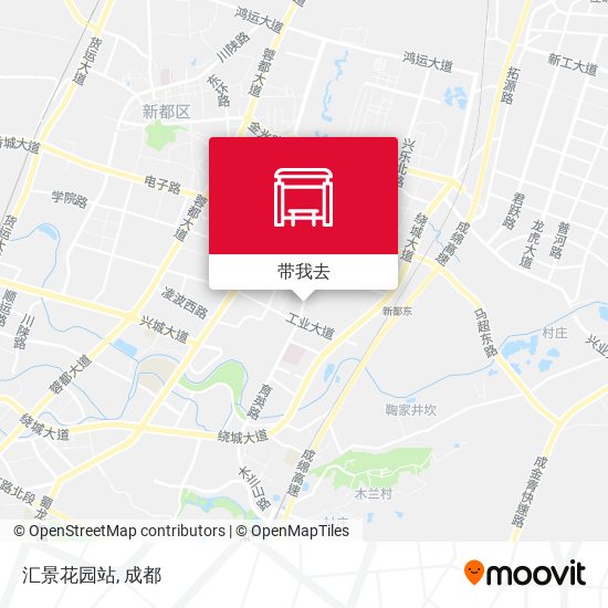 汇景花园站地图