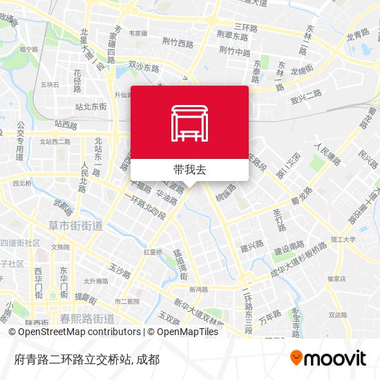 府青路二环路立交桥站地图