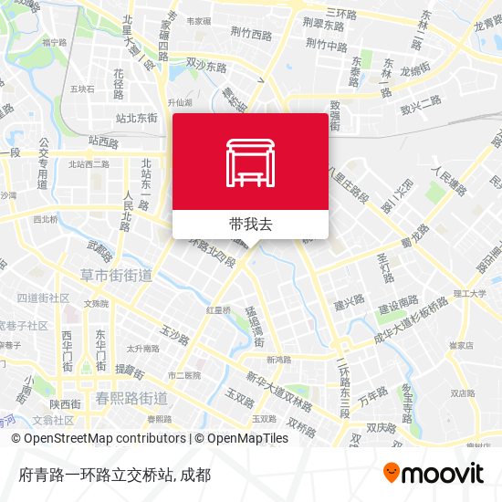 府青路一环路立交桥站地图