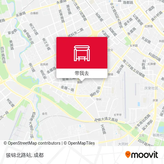 簇锦北路站地图