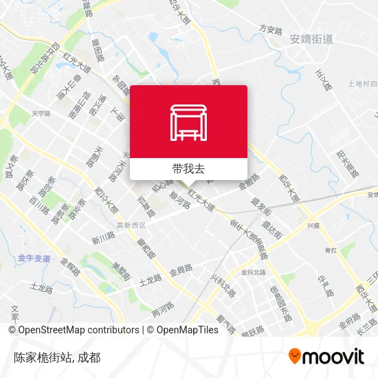 陈家桅街站地图
