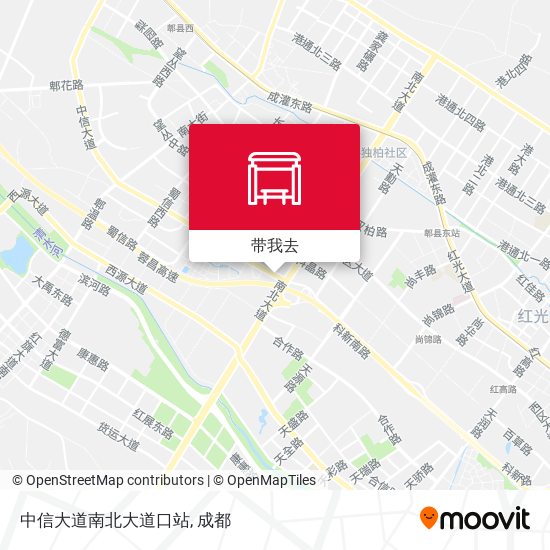中信大道南北大道口站地图