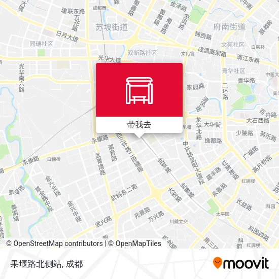 果堰路北侧站地图