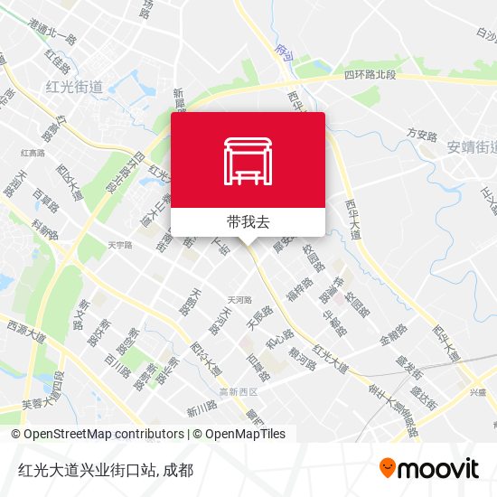 红光大道兴业街口站地图