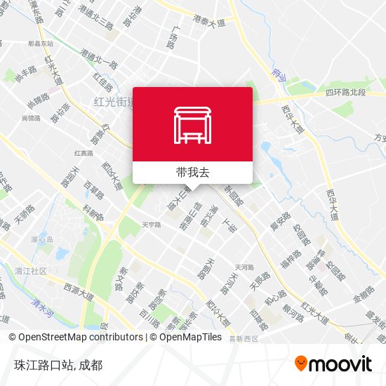 珠江路口站地图