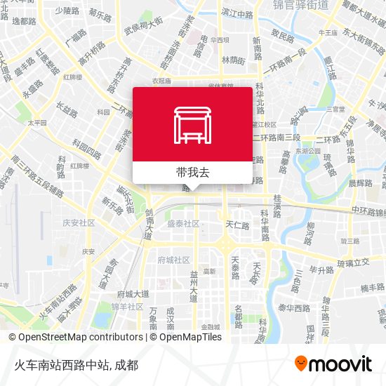 火车南站西路中站地图