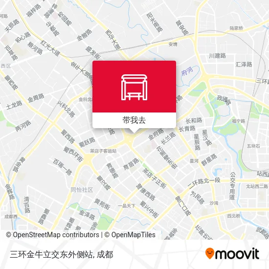 三环金牛立交东外侧站地图