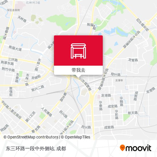 东三环路一段中外侧站地图