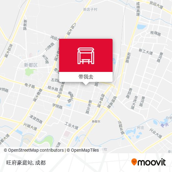 旺府豪庭站地图