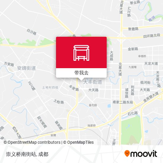 崇义桥南街站地图