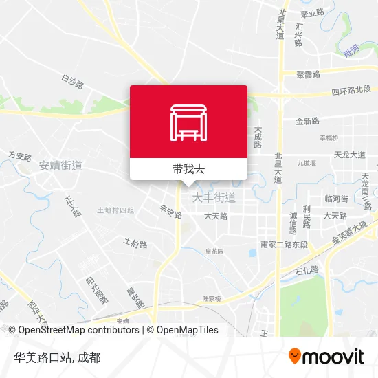 华美路口站地图