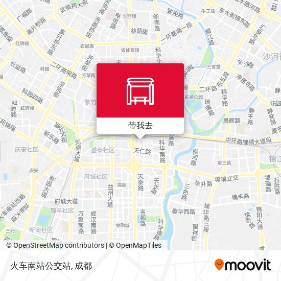 火车南站公交站地图