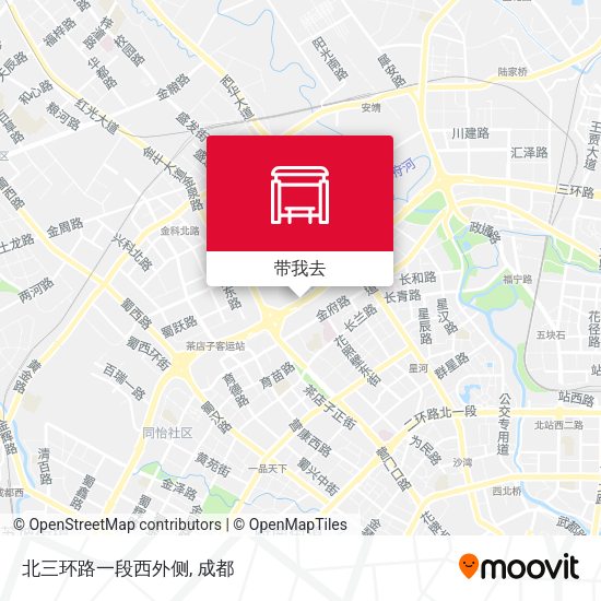 北三环路一段西外侧地图