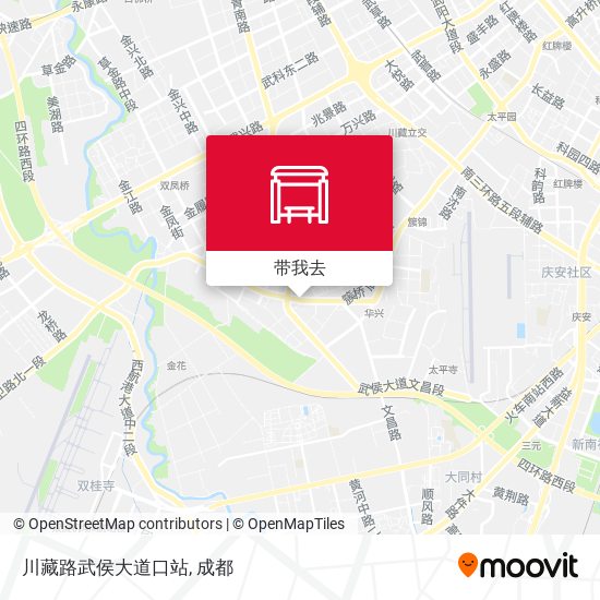 川藏路武侯大道口站地图