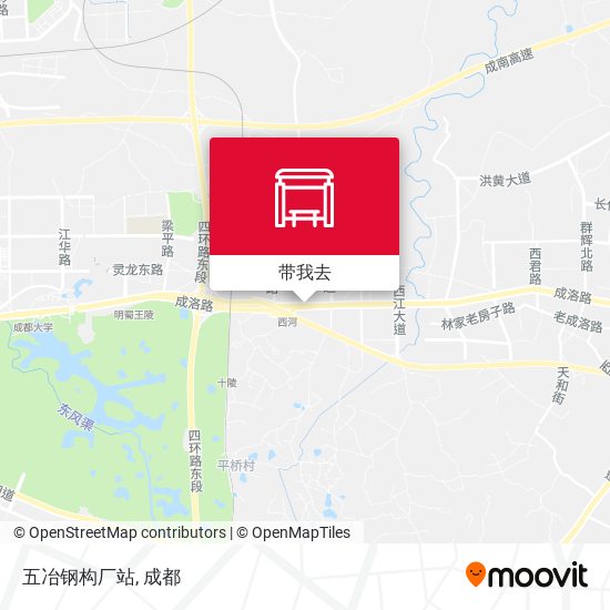 五冶钢构厂站地图