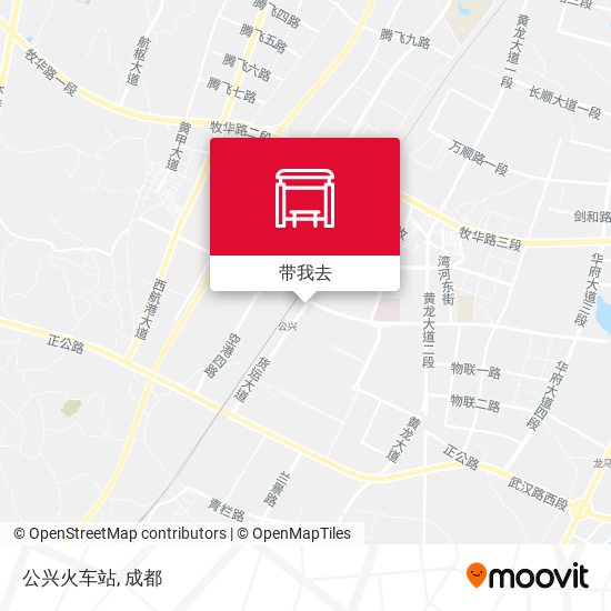 公兴火车站地图