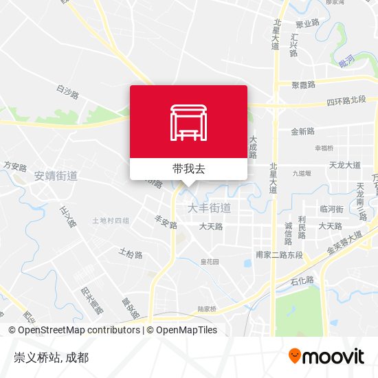 崇义桥站地图