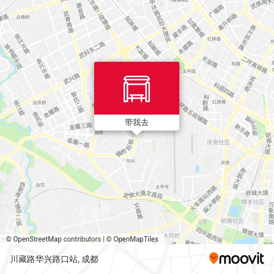 川藏路华兴路口站地图