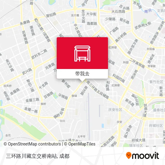 三环路川藏立交桥南站地图
