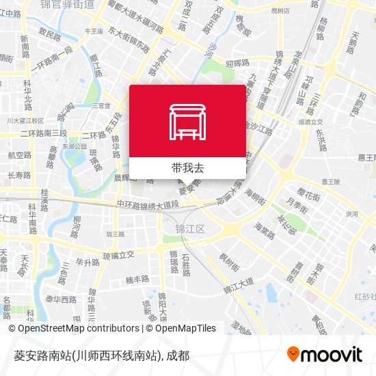 菱安路南站(川师西环线南站)地图